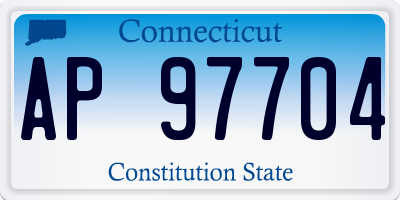 CT license plate AP97704