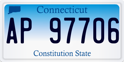 CT license plate AP97706