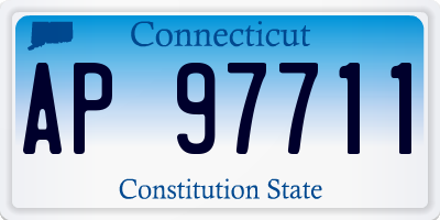 CT license plate AP97711