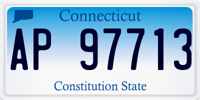 CT license plate AP97713