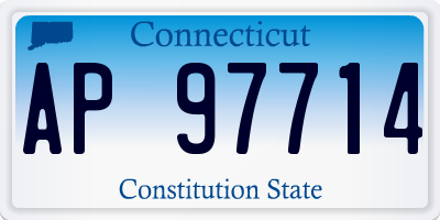 CT license plate AP97714