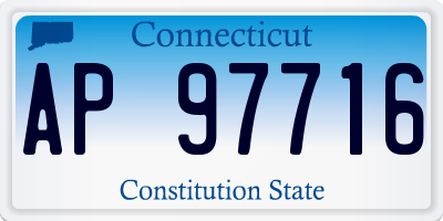 CT license plate AP97716