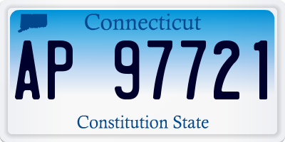 CT license plate AP97721