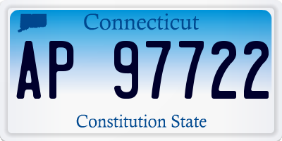 CT license plate AP97722