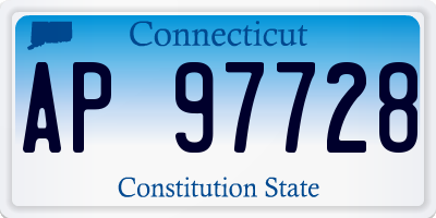 CT license plate AP97728