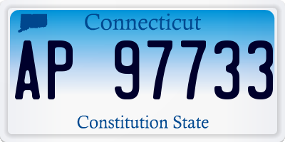 CT license plate AP97733