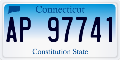 CT license plate AP97741