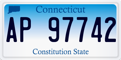 CT license plate AP97742
