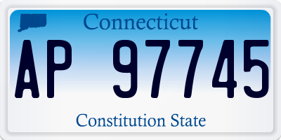 CT license plate AP97745