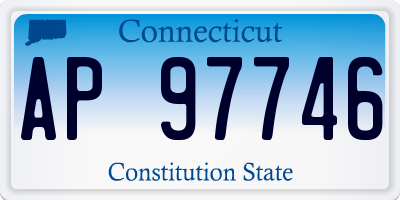 CT license plate AP97746