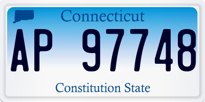 CT license plate AP97748