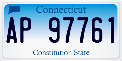 CT license plate AP97761