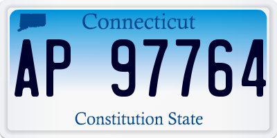 CT license plate AP97764