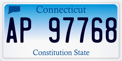 CT license plate AP97768