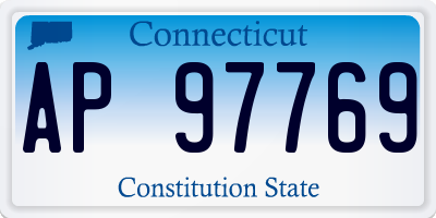 CT license plate AP97769