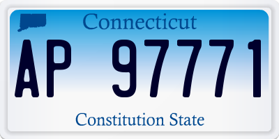 CT license plate AP97771