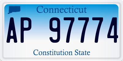 CT license plate AP97774