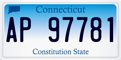 CT license plate AP97781