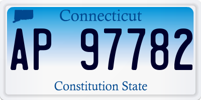 CT license plate AP97782