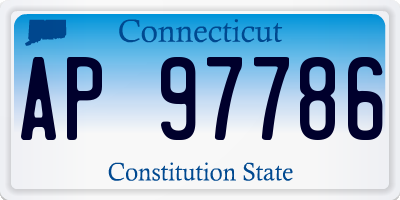 CT license plate AP97786