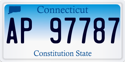 CT license plate AP97787