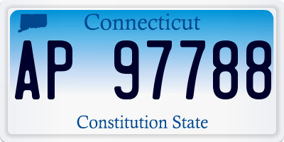 CT license plate AP97788