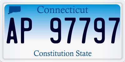 CT license plate AP97797