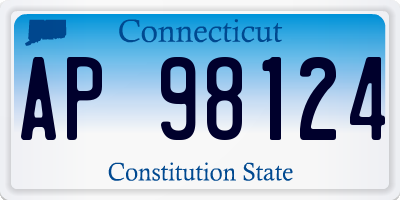 CT license plate AP98124