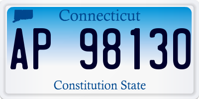 CT license plate AP98130