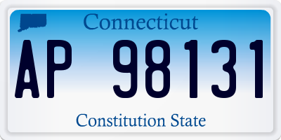 CT license plate AP98131