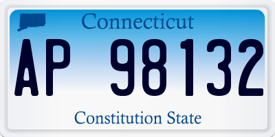 CT license plate AP98132