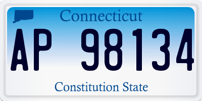 CT license plate AP98134