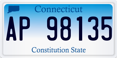 CT license plate AP98135