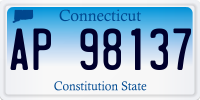 CT license plate AP98137