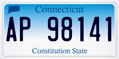 CT license plate AP98141