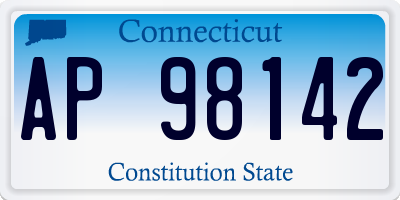 CT license plate AP98142