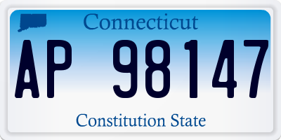 CT license plate AP98147