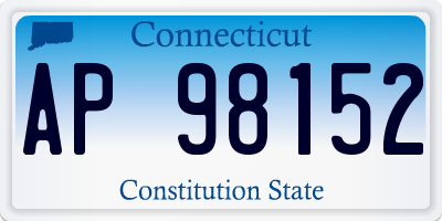 CT license plate AP98152