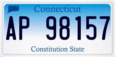 CT license plate AP98157