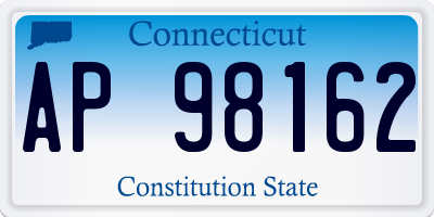 CT license plate AP98162