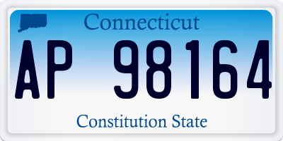 CT license plate AP98164