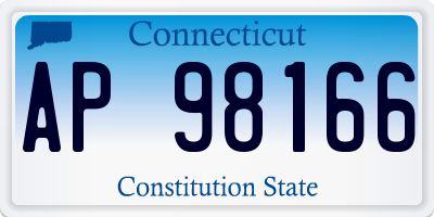 CT license plate AP98166