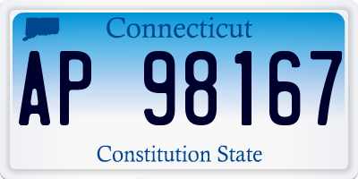 CT license plate AP98167