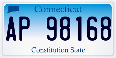 CT license plate AP98168