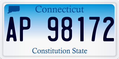 CT license plate AP98172