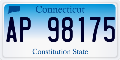 CT license plate AP98175