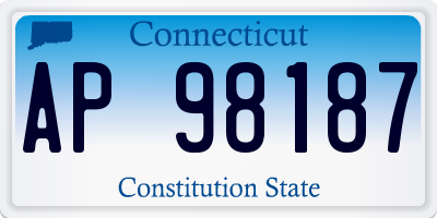 CT license plate AP98187