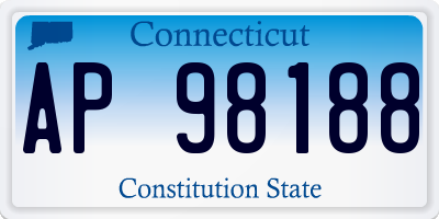 CT license plate AP98188