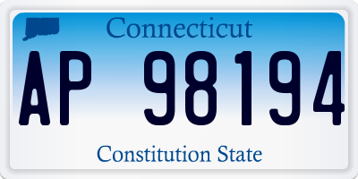 CT license plate AP98194