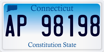 CT license plate AP98198